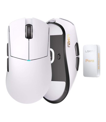 LAMZU PARO AURORA Polar White – 8K Gaming Maus 48g