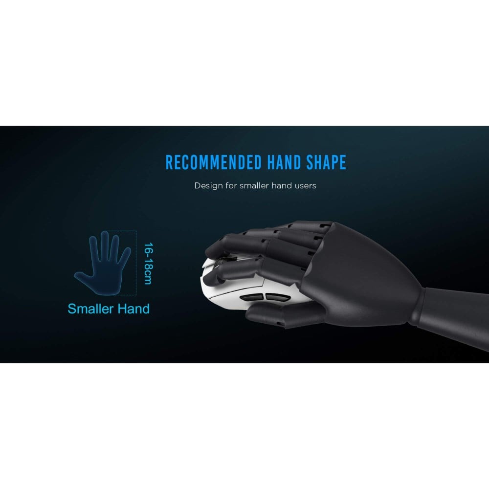 LAMZU PARO AURORA Polar White – Souris de jeu 8K 48g