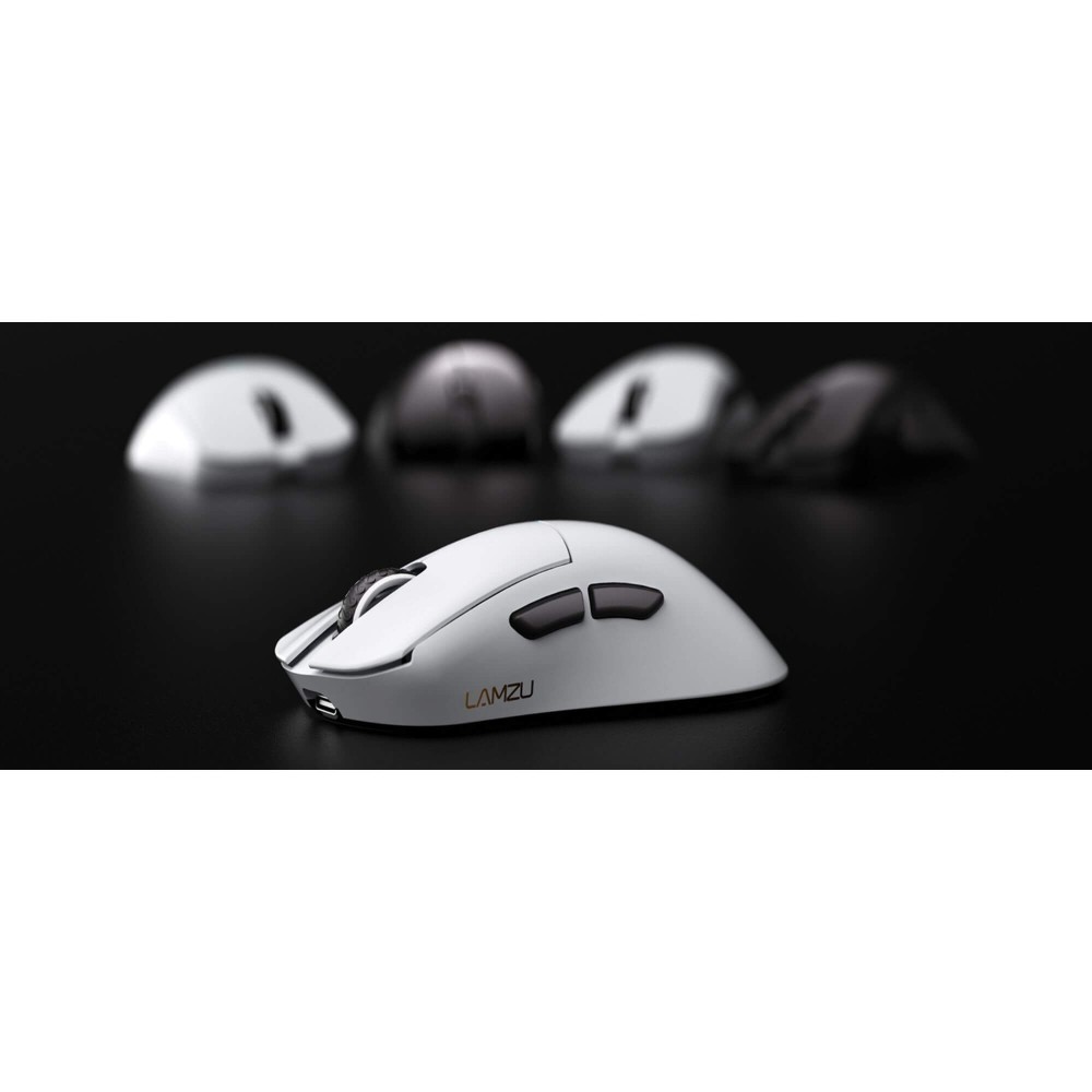LAMZU PARO AURORA Polar White – Souris de jeu 8K 48g