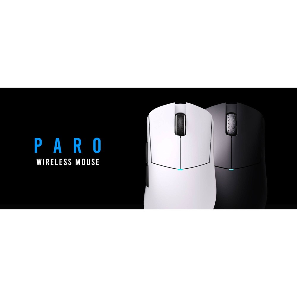 LAMZU PARO AURORA Polar White – 8K Gaming Maus 48g
