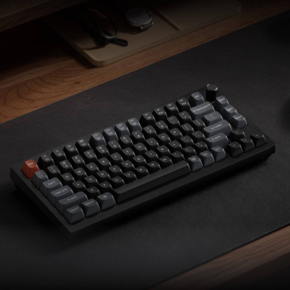 Keychron V1 Ultra Black Red (US) – 8K & 660h Akku