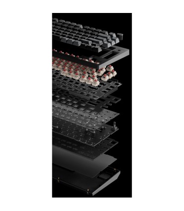 Keychron V1 Ultra Black Red (US) – 8K & 660h Akku