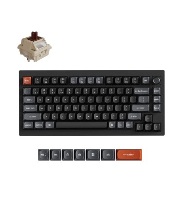 Keychron V1 Ultra Black Brown (US) – 8K Wireless & 660h Battery