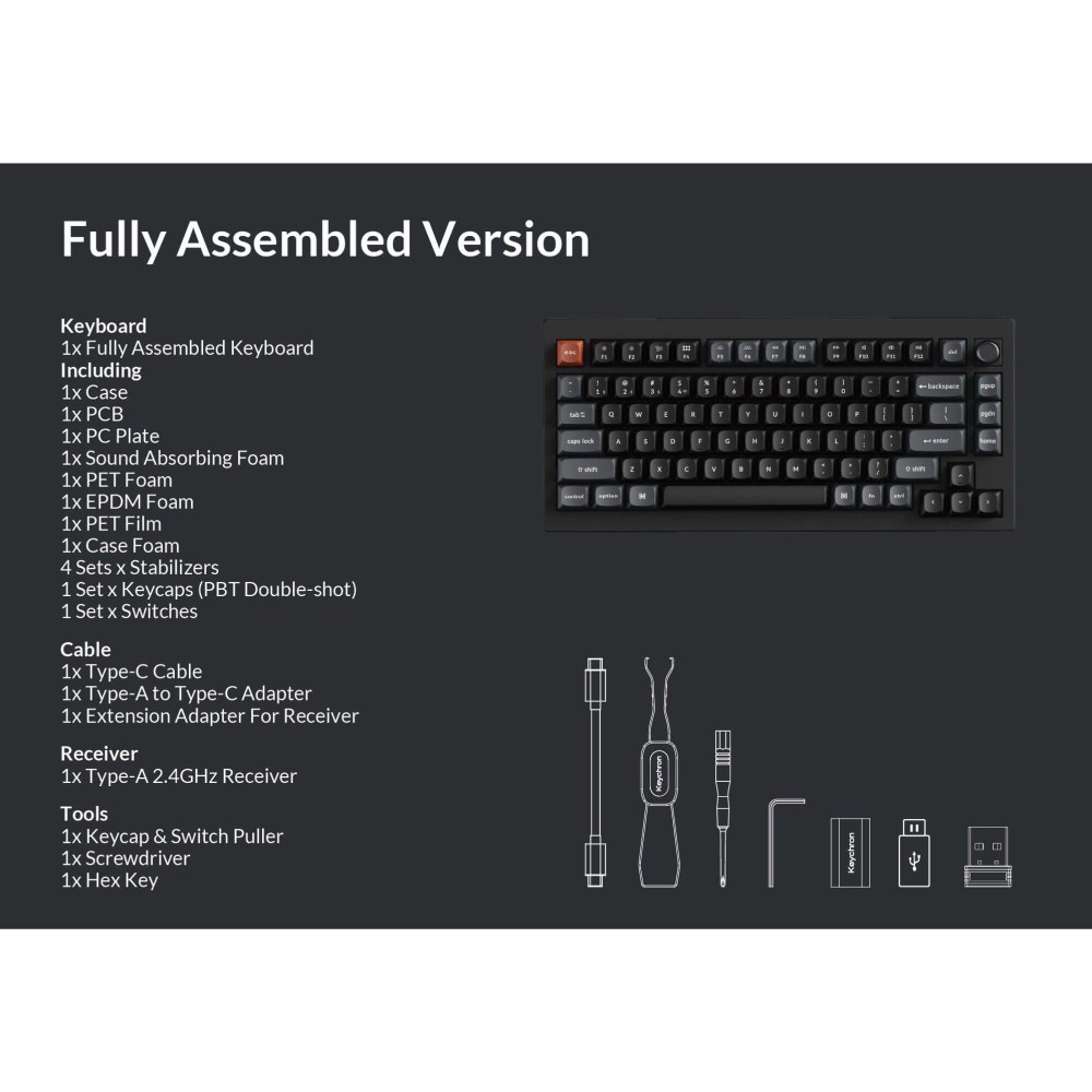 Keychron V1 Ultra Black Banana (États-Unis) – 8K & 660h