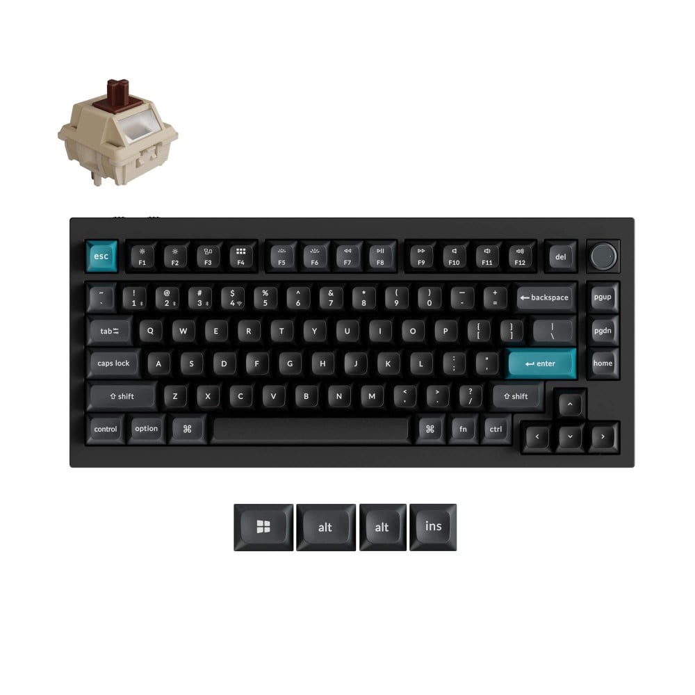 Keychron Q1 Ultra Black QMK Red Switch (US) Knob