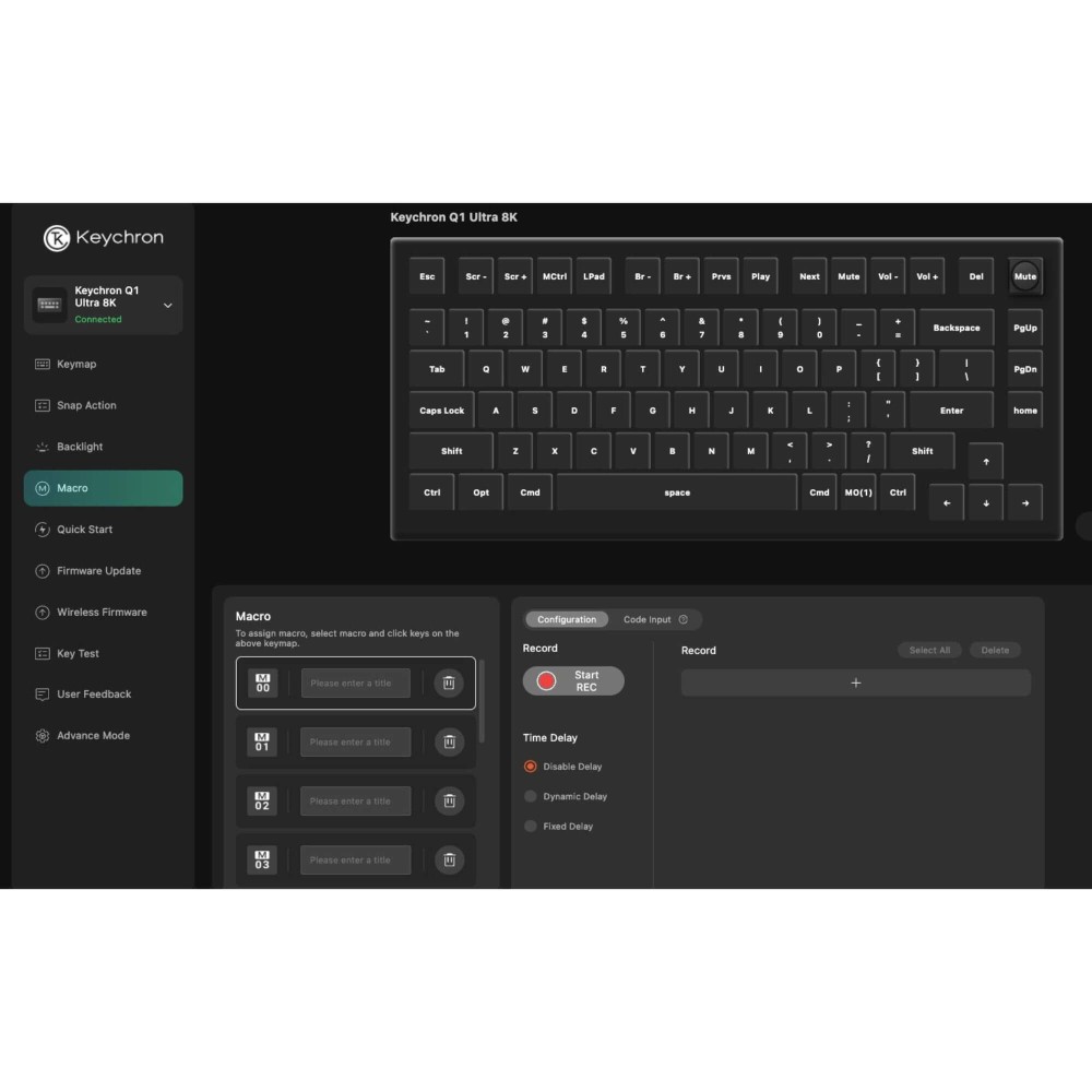 Keychron Q1 Ultra 8K – Clavier personnalisé sans fil à 8000 Hz
