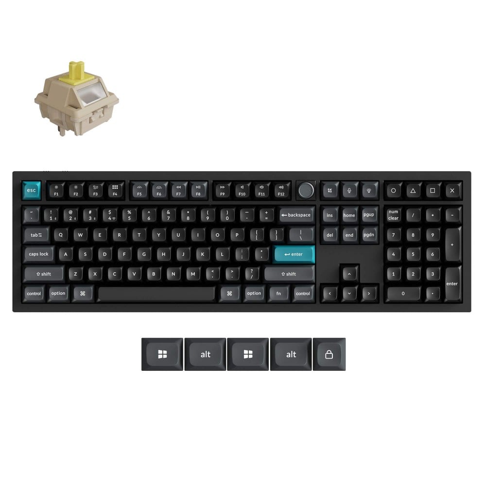 Keychron Q6 Ultra Black QMK Banana Switch (US) Knob