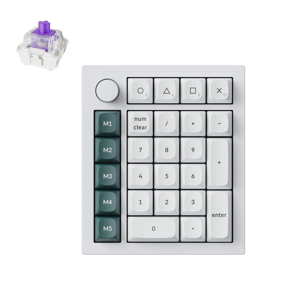 Keychron Q0 HE White QMK Magnetic Switch Number Pad