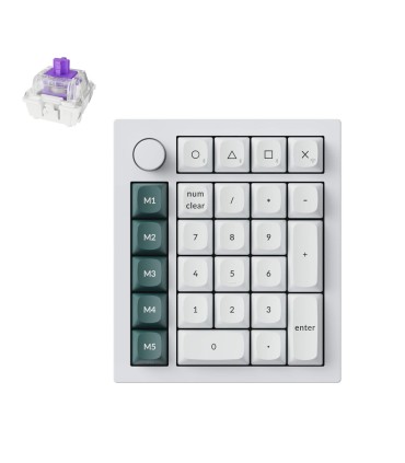 Keychron Q0 HE Number Pad Weiss – Magnetische Switches & Rapid Trigger