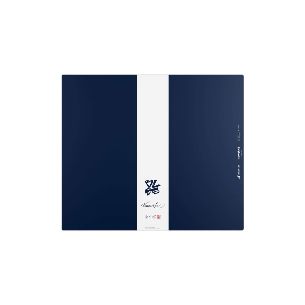 Pulsar Superglide 3 XL Tapis de souris en verre Bruce Lee Bleu marine