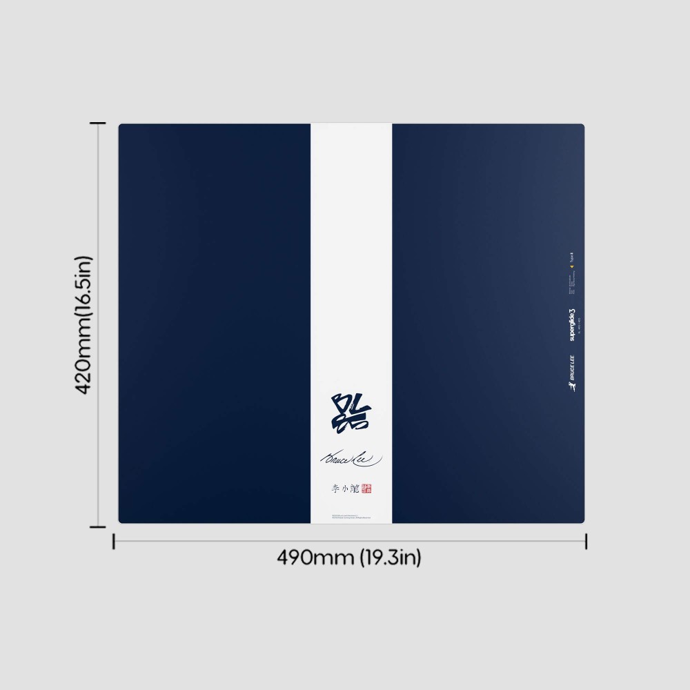 Pulsar Superglide 3 XL Glass Mouse Pad Bruce Lee Navy