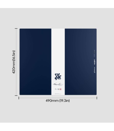 Pulsar Superglide 3 XL Tapis de souris en verre Bruce Lee Bleu marine