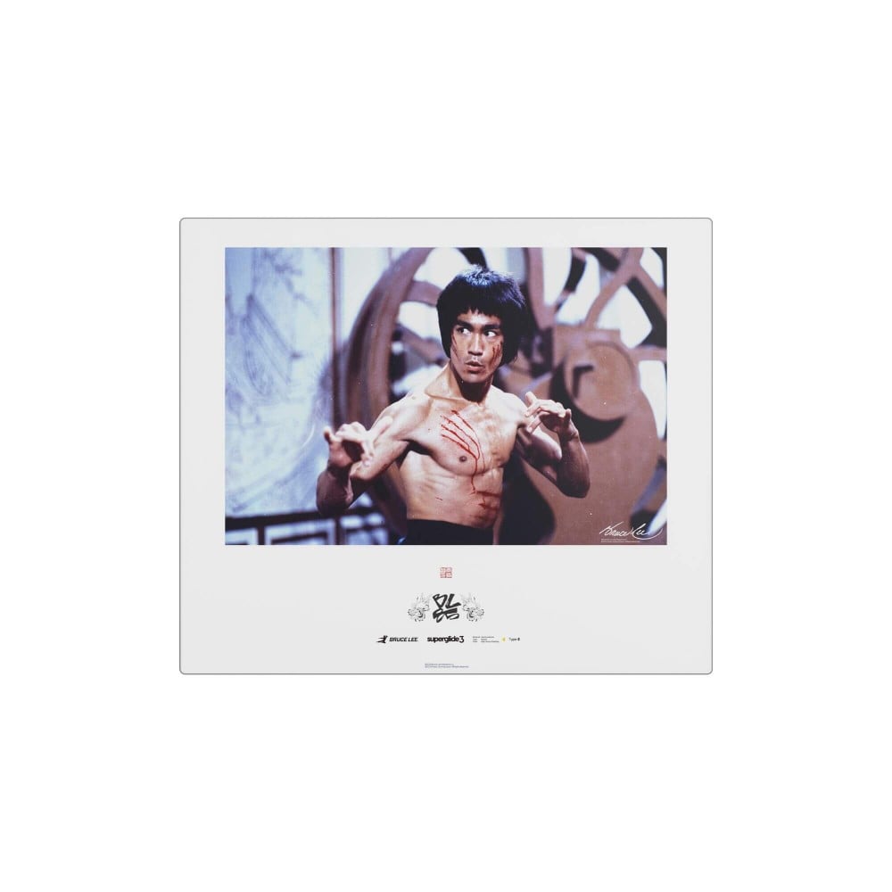 Pulsar Superglide 3 XL Glas Mauspad Bruce Lee Picture