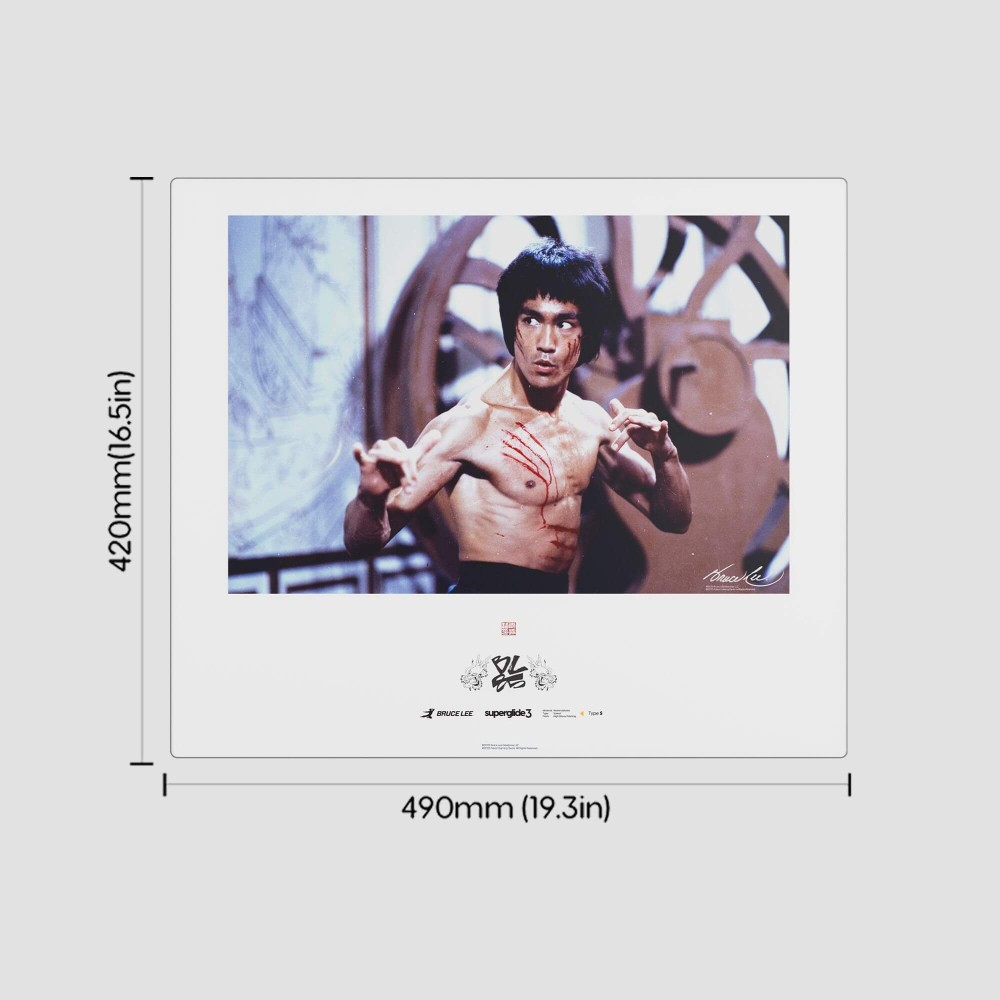 Pulsar Superglide 3 XL Glass Mouse Pad Bruce Lee Picture
