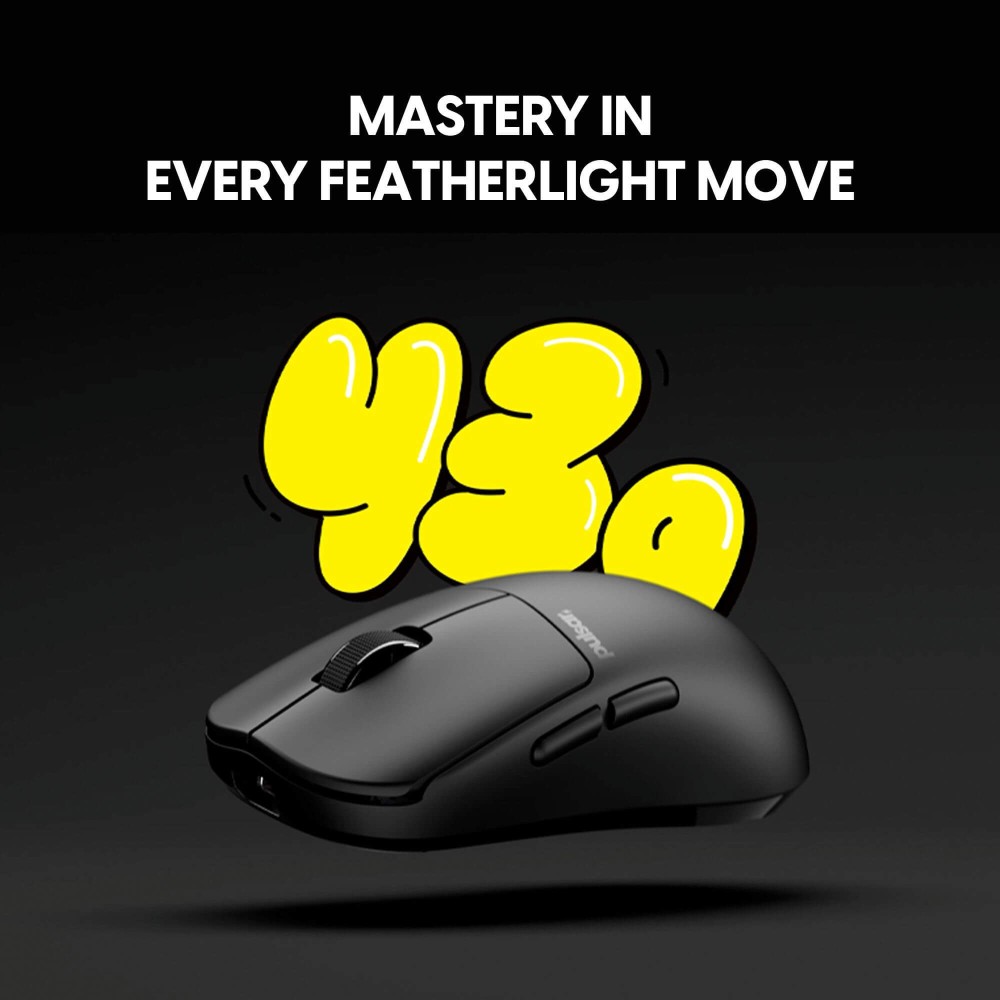 Pulsar X2N CrazyLight Medium Gaming Mouse 43g 8K Sensor