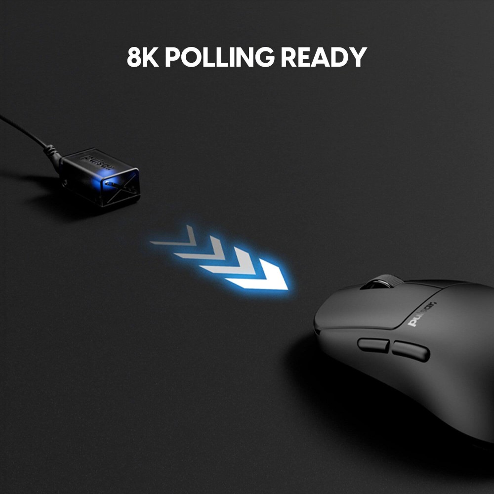 Pulsar X2N CrazyLight Medium Gaming Mouse 43g 8K Sensor