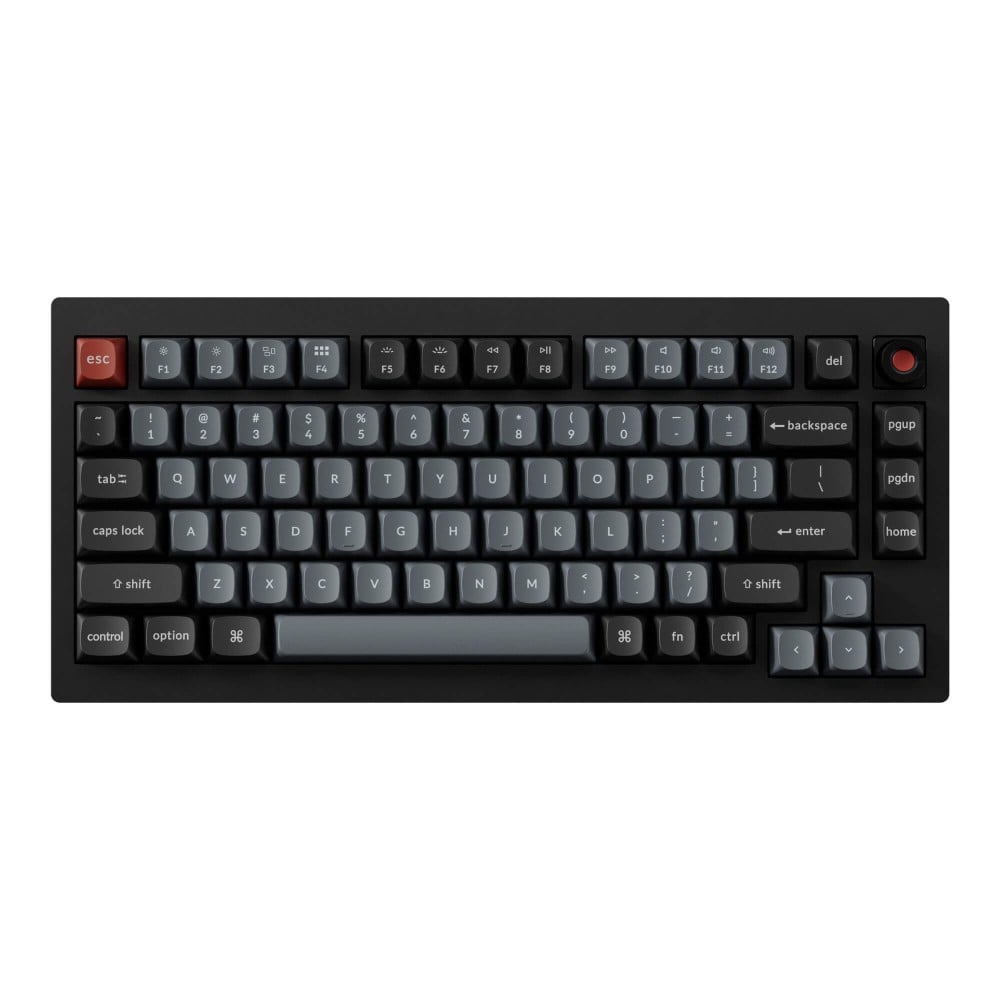 Keychron V1 8K QMK Keyboard – 75% RGB Hot Swap Knob