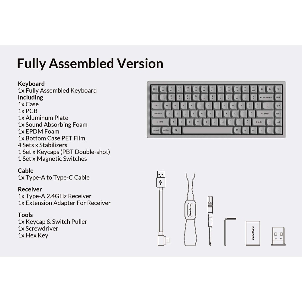 Keychron K2 HE Concrete Edition – Clavier de jeu magnétique