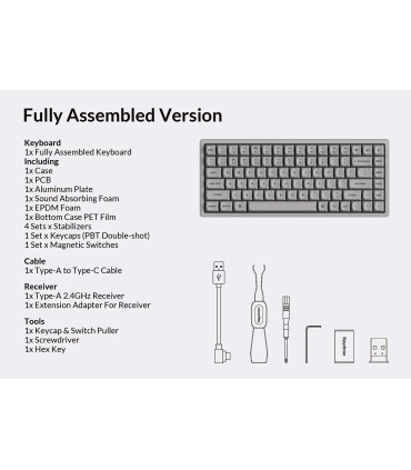 Keychron K2 HE Concrete Edition – Clavier de jeu magnétique