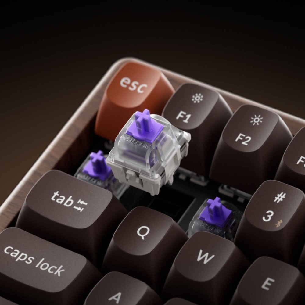 Keychron K2 HE All-Wood – Magnetische Holz Tastatur