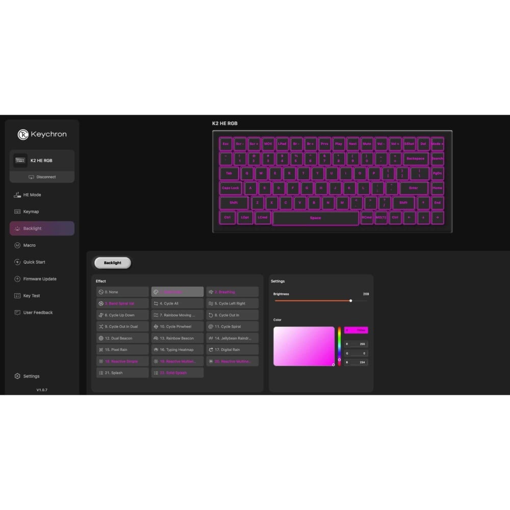 Keychron K2 HE Tout bois – Clavier magnétique en bois