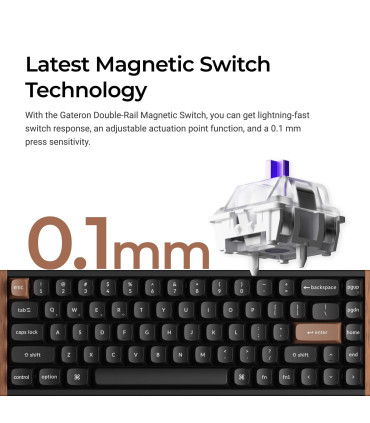 Keychron K6 HE Black Special Edition clavier magnétique de jeu