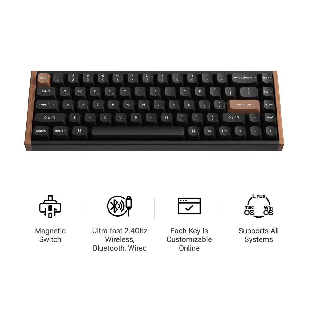 Keychron K6 HE Black Special Edition clavier magnétique de jeu