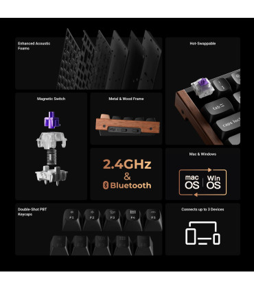 Keychron K6 HE Black Special Edition Magnetic Gaming Keyboard