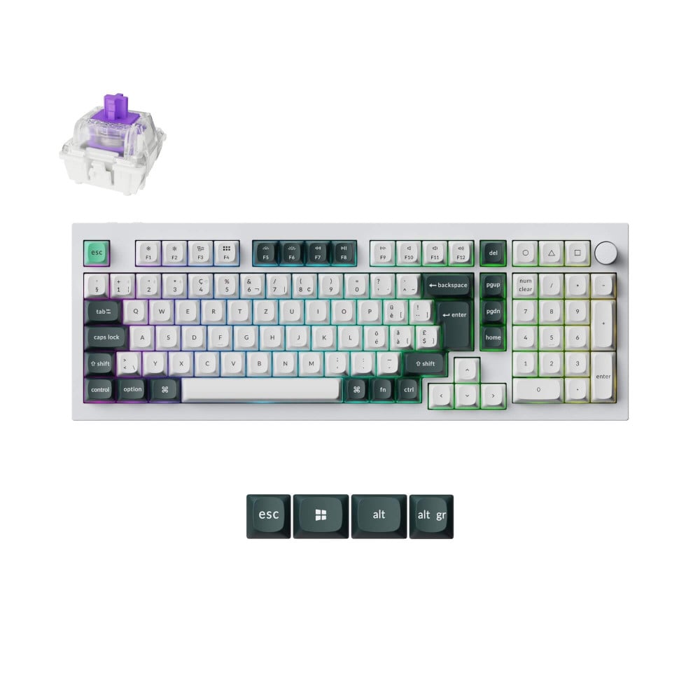 Keychron Q5 HE Shell White QMK Magnetic Switch (CH)