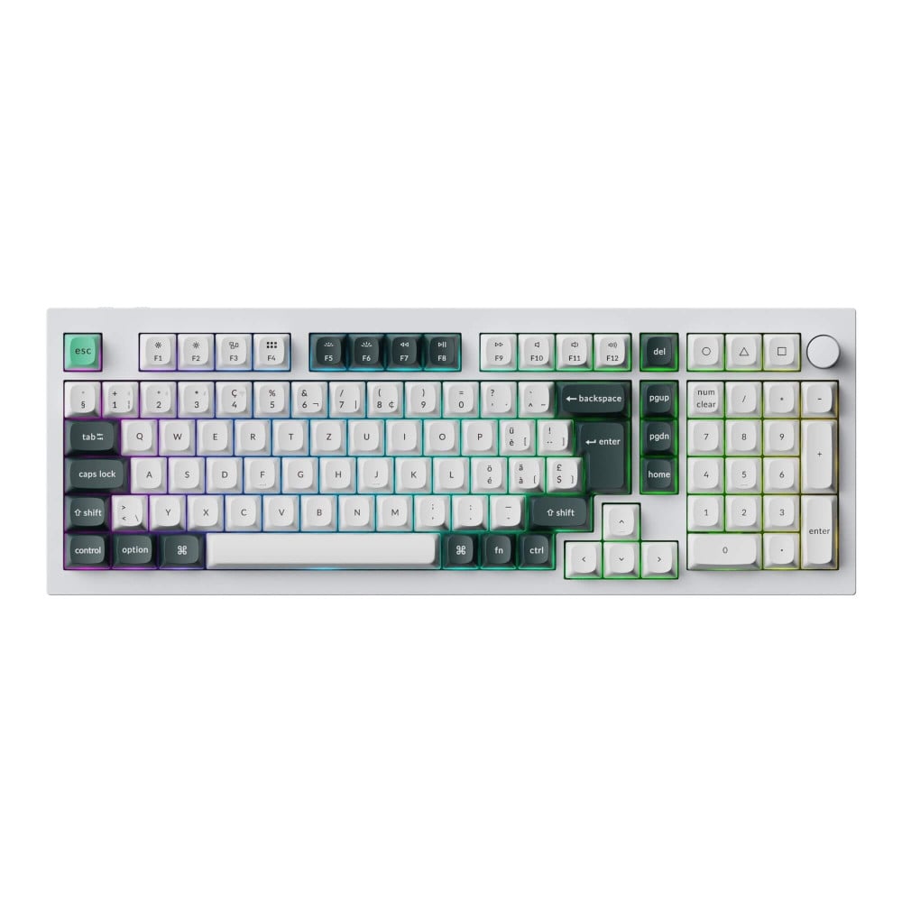 Keychron Q5 HE ISO-CH White – Clavier à effet Hall sans fil