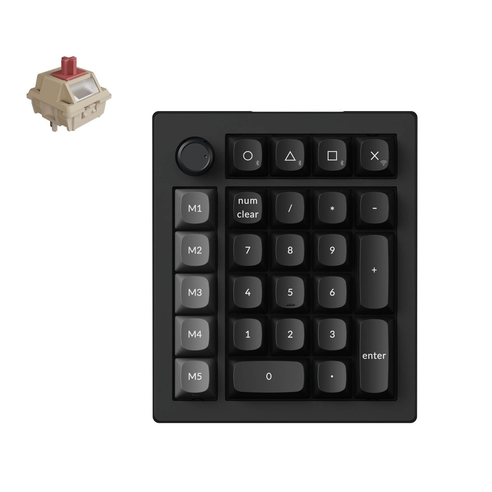 Keychron V0 Ultra 8K Clavier numérique noir Interrupteur rouge