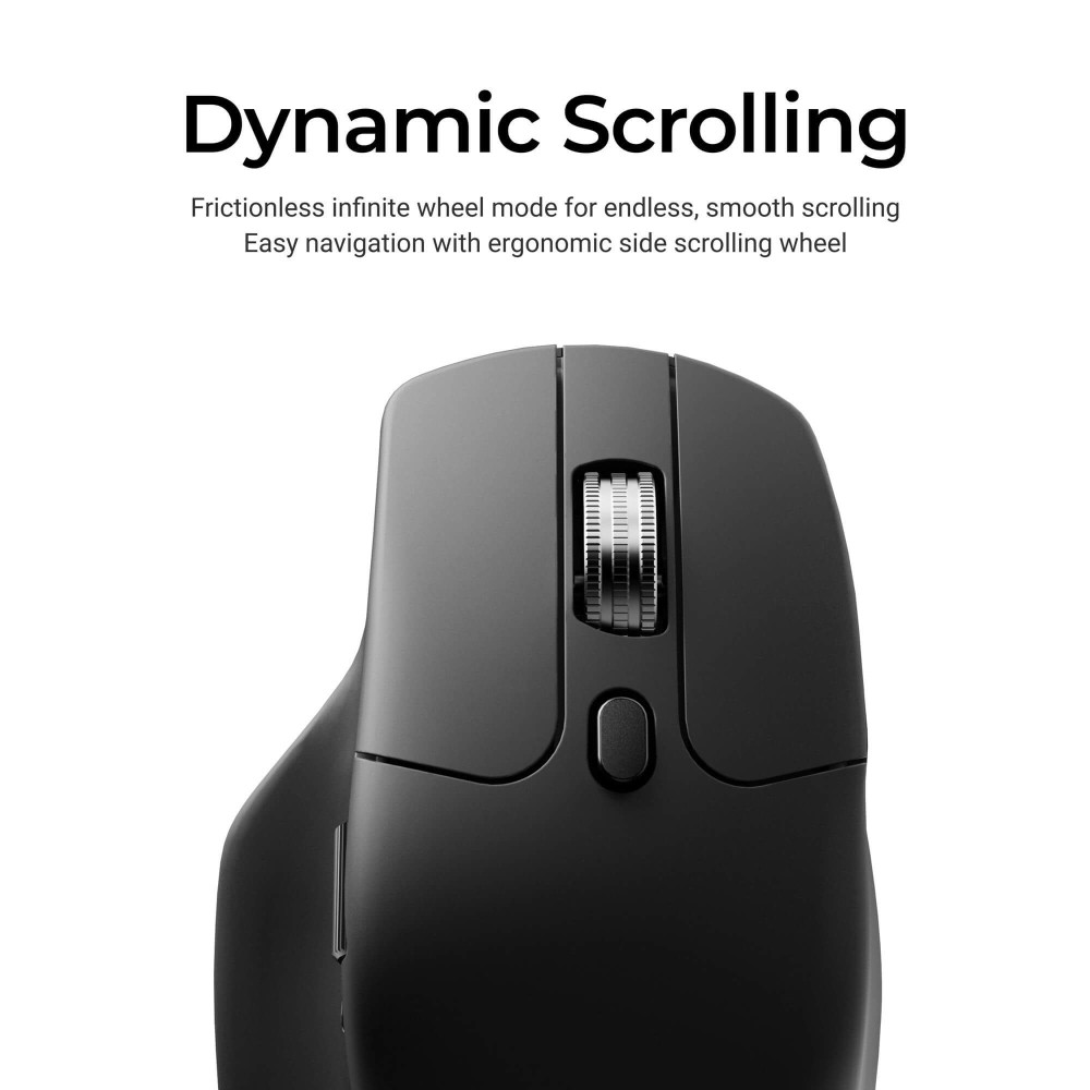 Keychron M6 Wireless 8K Mouse Black | PixArt 3950 & 8000 Hz