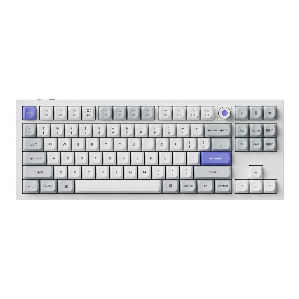 Keychron Q3 HE 8K ANSI-US White | Magnetische Gaming Tastatur