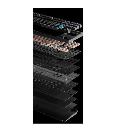 Keychron Q3 Ultra 8K sans fil ANSI-US avec interrupteur rouge Silk POM