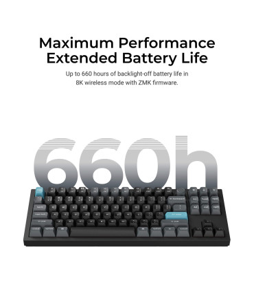 Keychron Q3 Ultra 8K Wireless ANSI-US mit Silk POM Red Switch