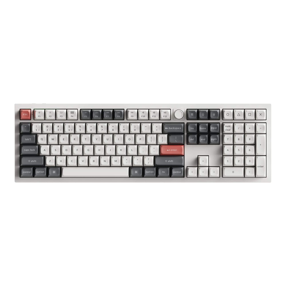 Keychron Q6 Ultra 8K White – Aluminium Keyboard mit langer Akkulaufzeit