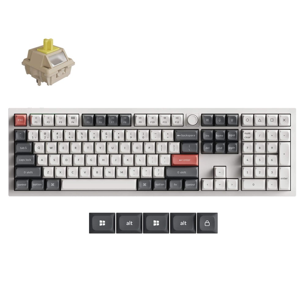 Keychron Q6 Ultra White QMK Banana Switch (US)