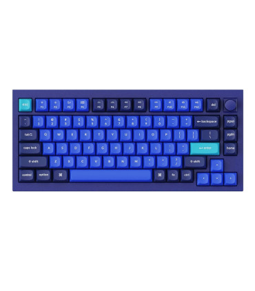 Keychron Q1 Blue QMK Red Switch (ANSI) avec bouton