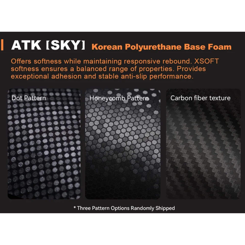 ATK Tapis de souris SKY Tapis de jeu XSOFT noir 490 x 420mm