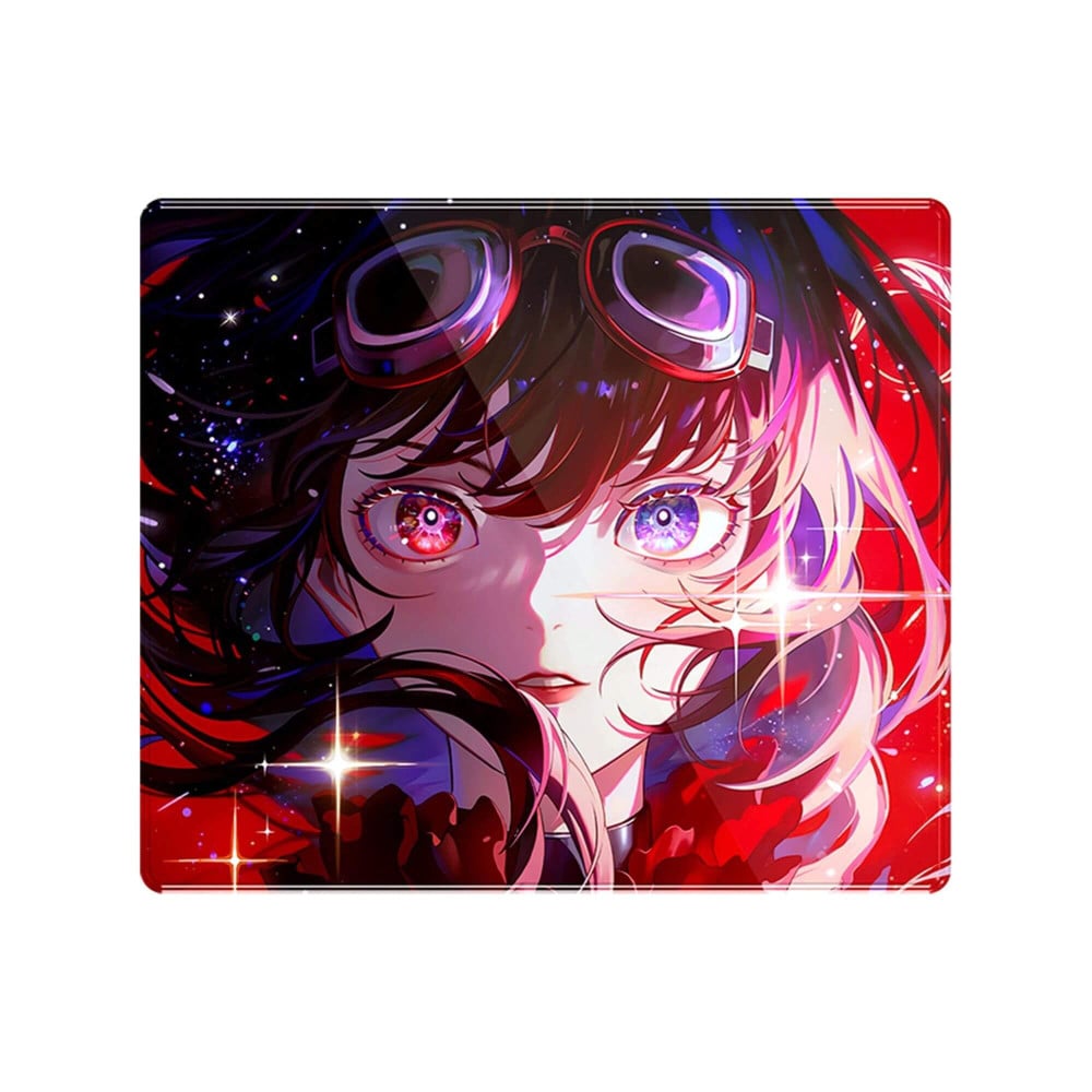 ATK Tapis de souris en verre trempé rouge 490 x 420 mm
