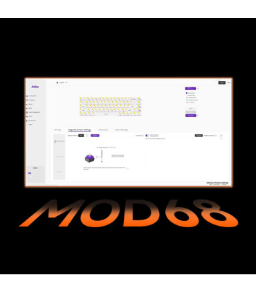 AKKO MOD68-HE Clavier de jeu ANSI Spark filaire 8000Hz