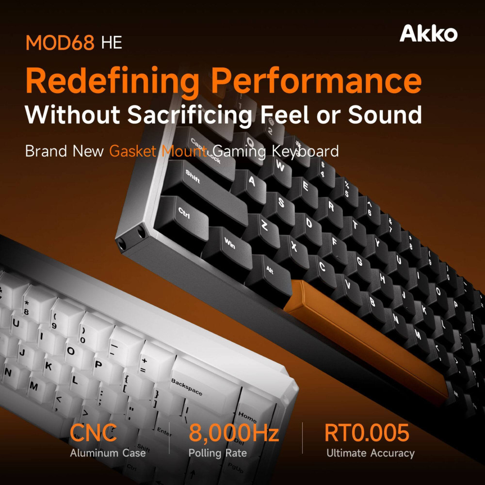 AKKO MOD68-HE Clavier de jeu ANSI Spark filaire 8000Hz