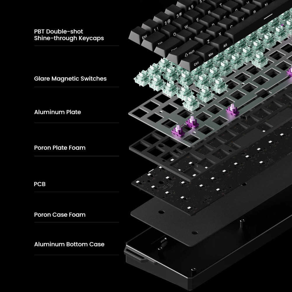 Clavier de jeu MONSGEEK FUN60 Pro-ST sans fil 16K ANSI