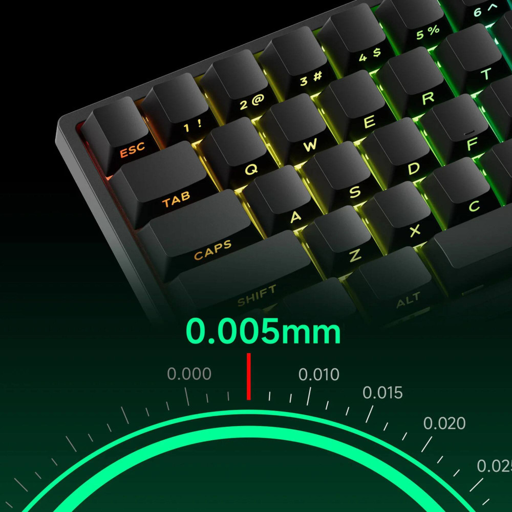 MONSGEEK FUN68 HE-ST Wired Black 8K Hall Effect Gaming Keyboard