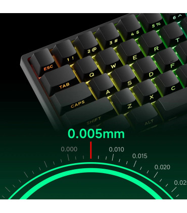 Clavier de jeu MONSGEEK FUN68 HE-ST filaire noir 8K à effet Hall