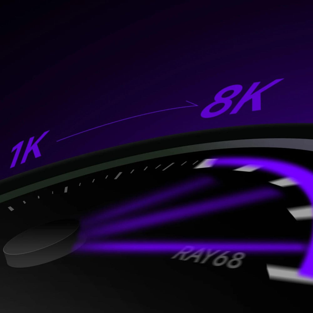 AKKO RAY68-HE Wireless Black ANSI | Hall Effect Gaming Keyboard