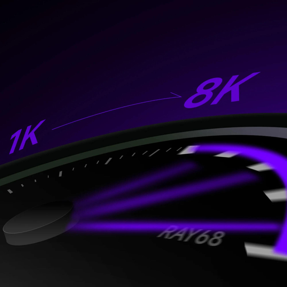 AKKO RAY68-HE Wireless White ANSI | Hall Effect Gaming Keyboard