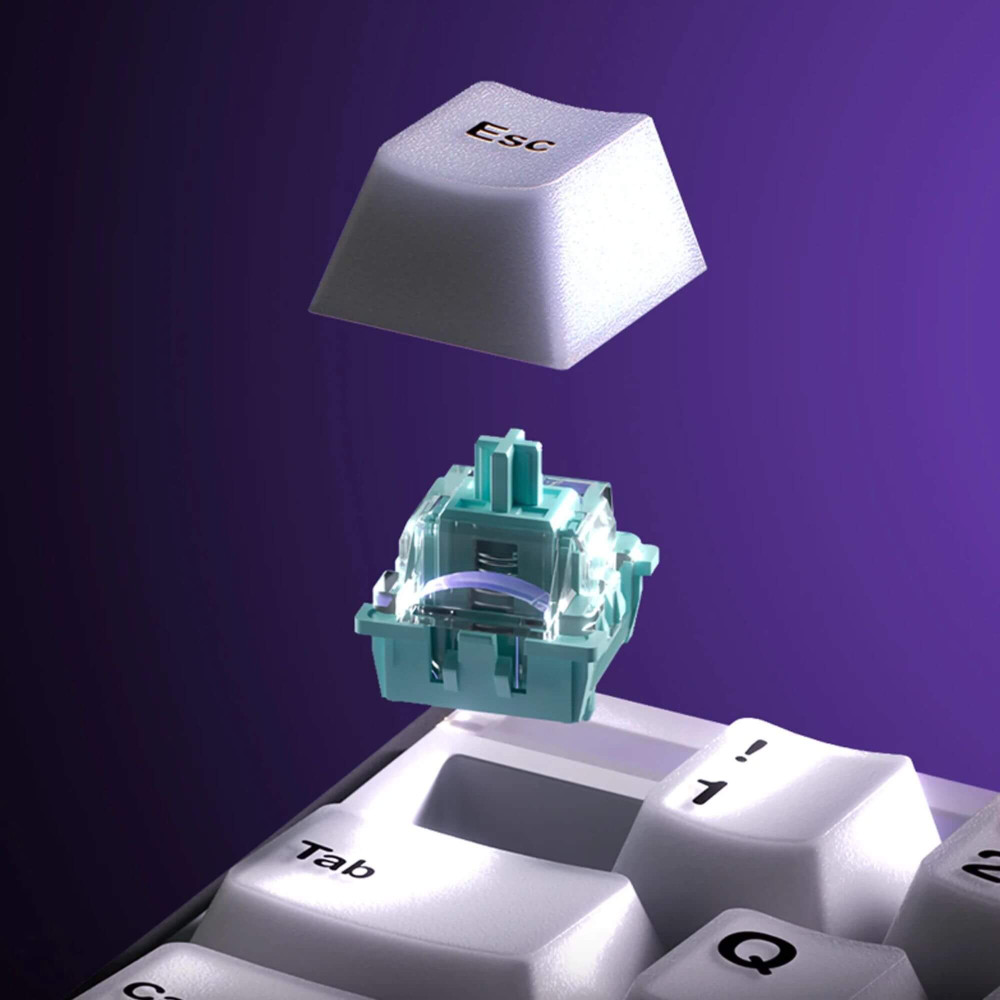 AKKO RAY68-HE Wireless White ANSI | Hall Effect Gaming Keyboard