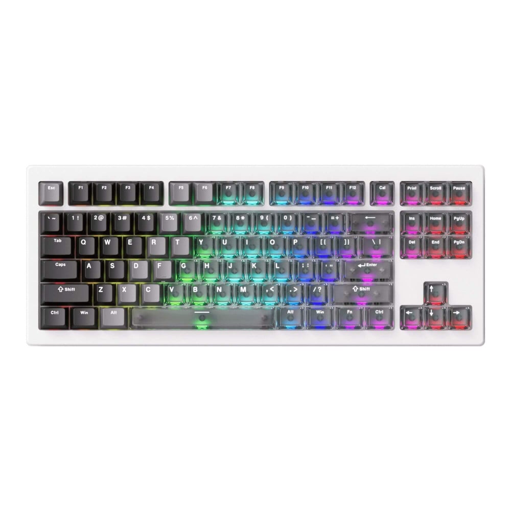 AKKO 5087 V3-HE V3-HE Gradient Hybride Blanc Transparent sans fil