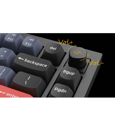 Keychron Q1 Blue QMK Red Switch (ANSI) avec bouton